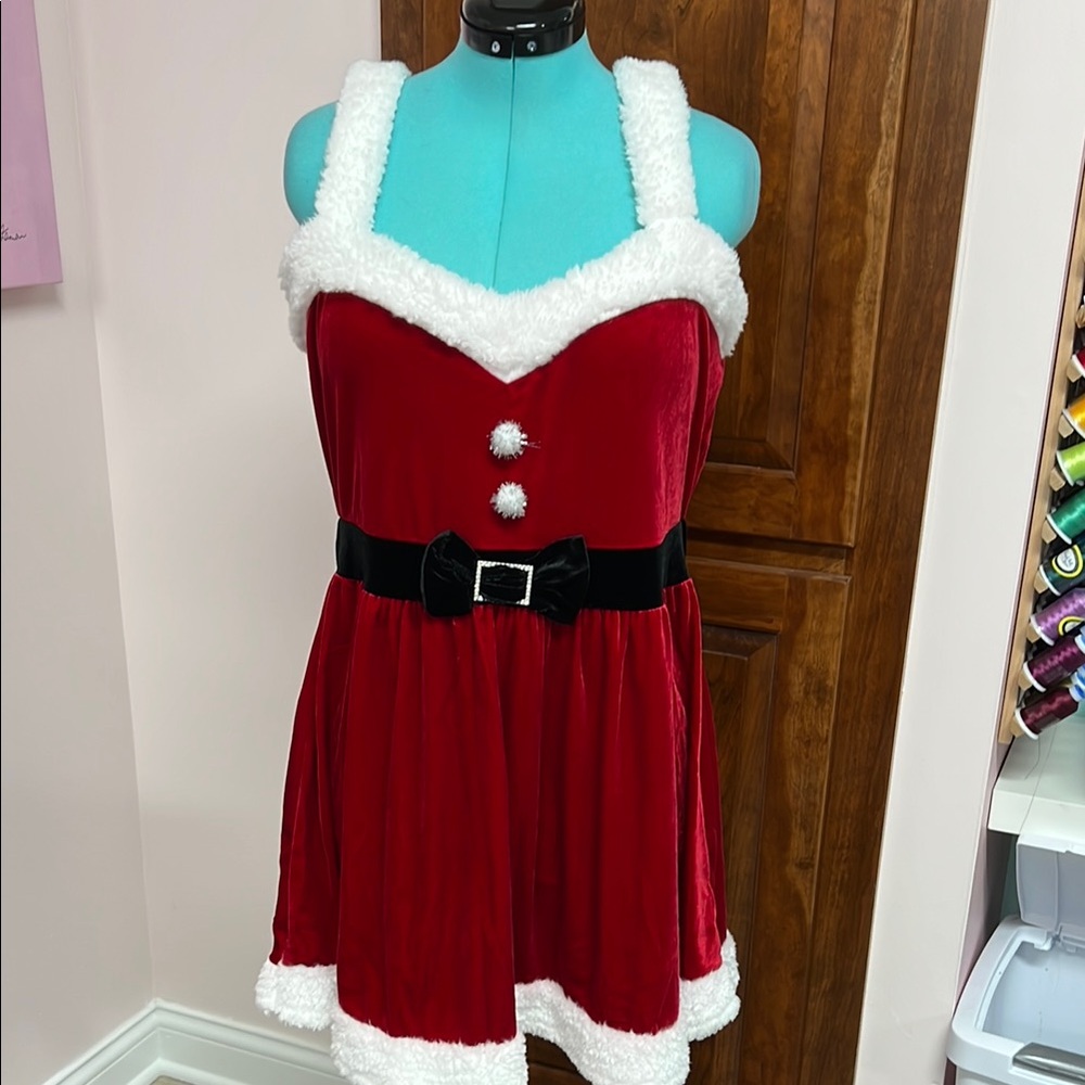 Red Velvet Holiday Midi Dress